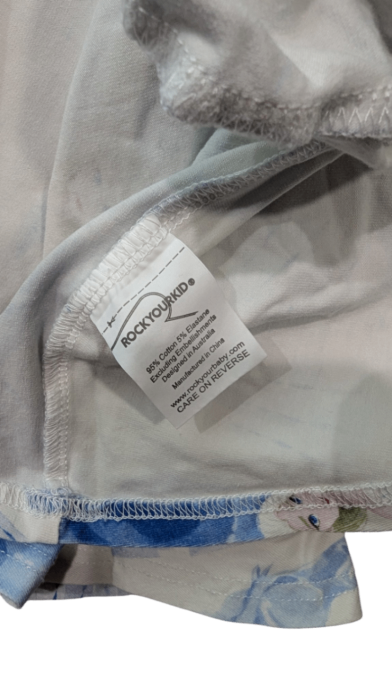 Disney Rock Your Kid Dress, White and blue, 6