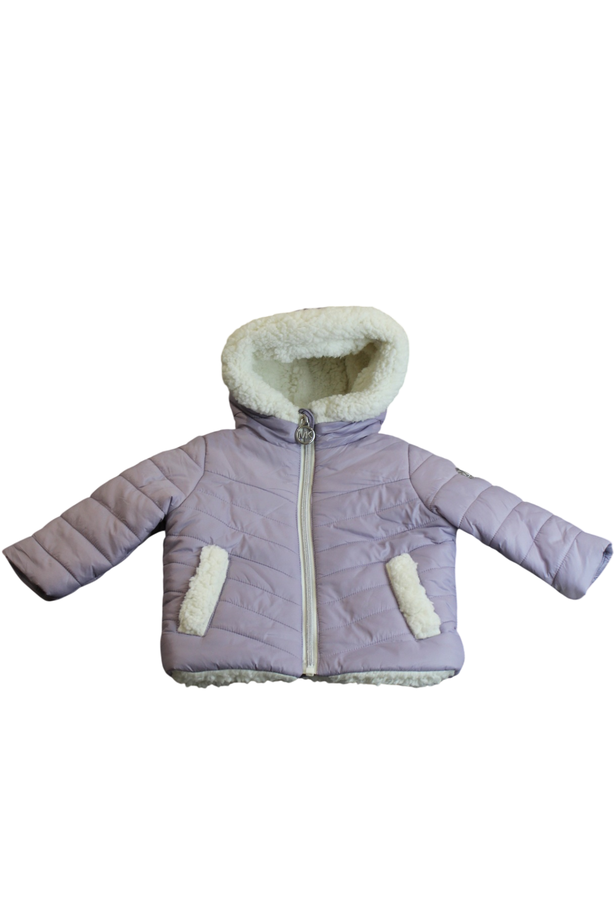 Michael Kors Puffer Jacket, Lavender and White, 0