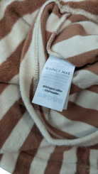 Quincy Mae T-Shirt, Brown and cream, 2