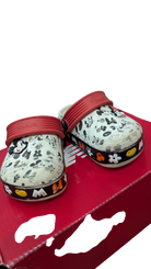 Crocs Clogs, White, Black and Red, US 6/EUR 22