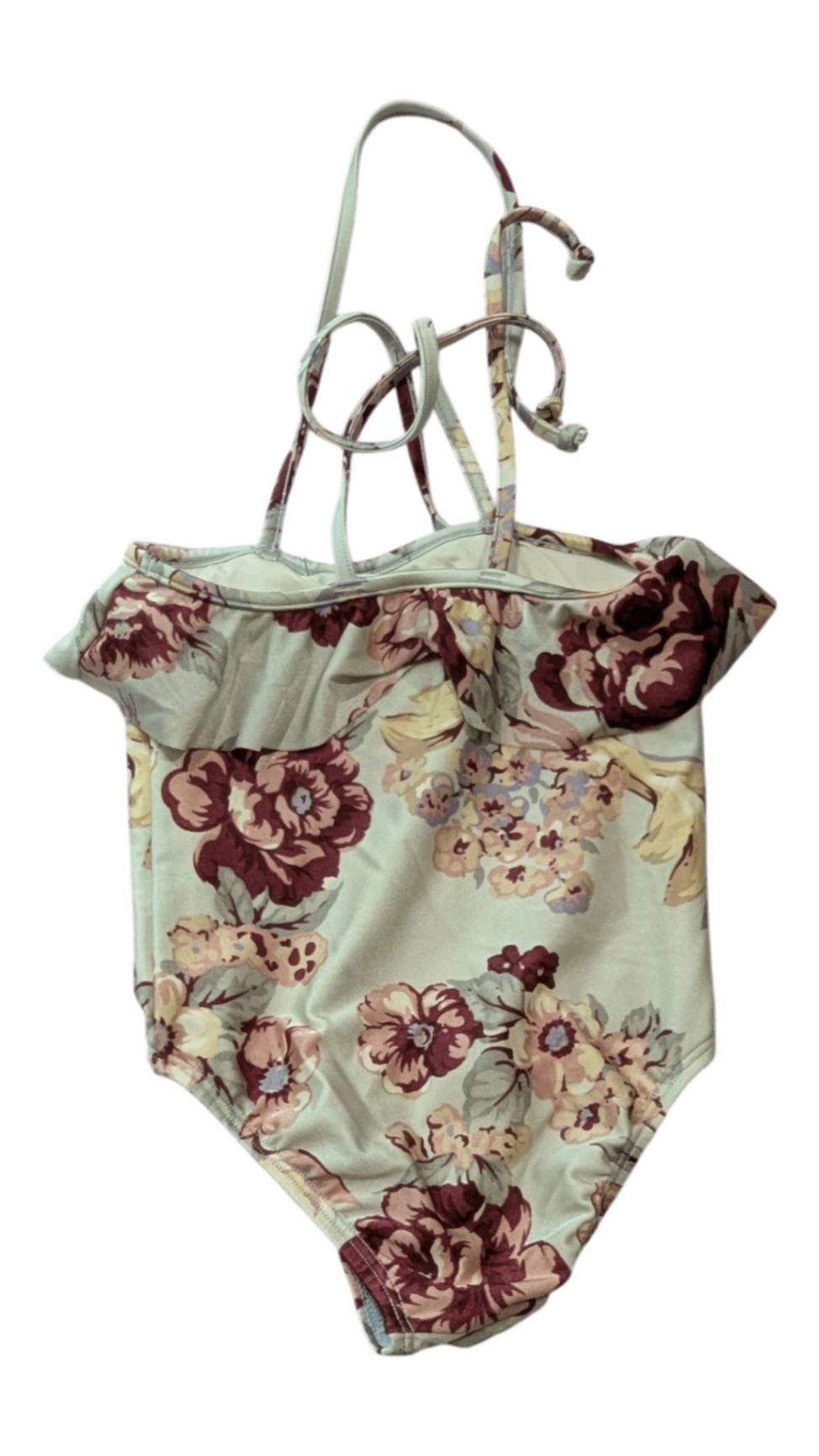ZIMMERMANN Swimwear, Cream with burgundy, blush and pale blue floral print, 2