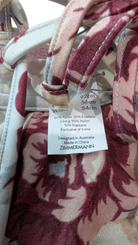 ZIMMERMANN Swimwear, Cream with burgundy, blush and pale blue floral print, 2