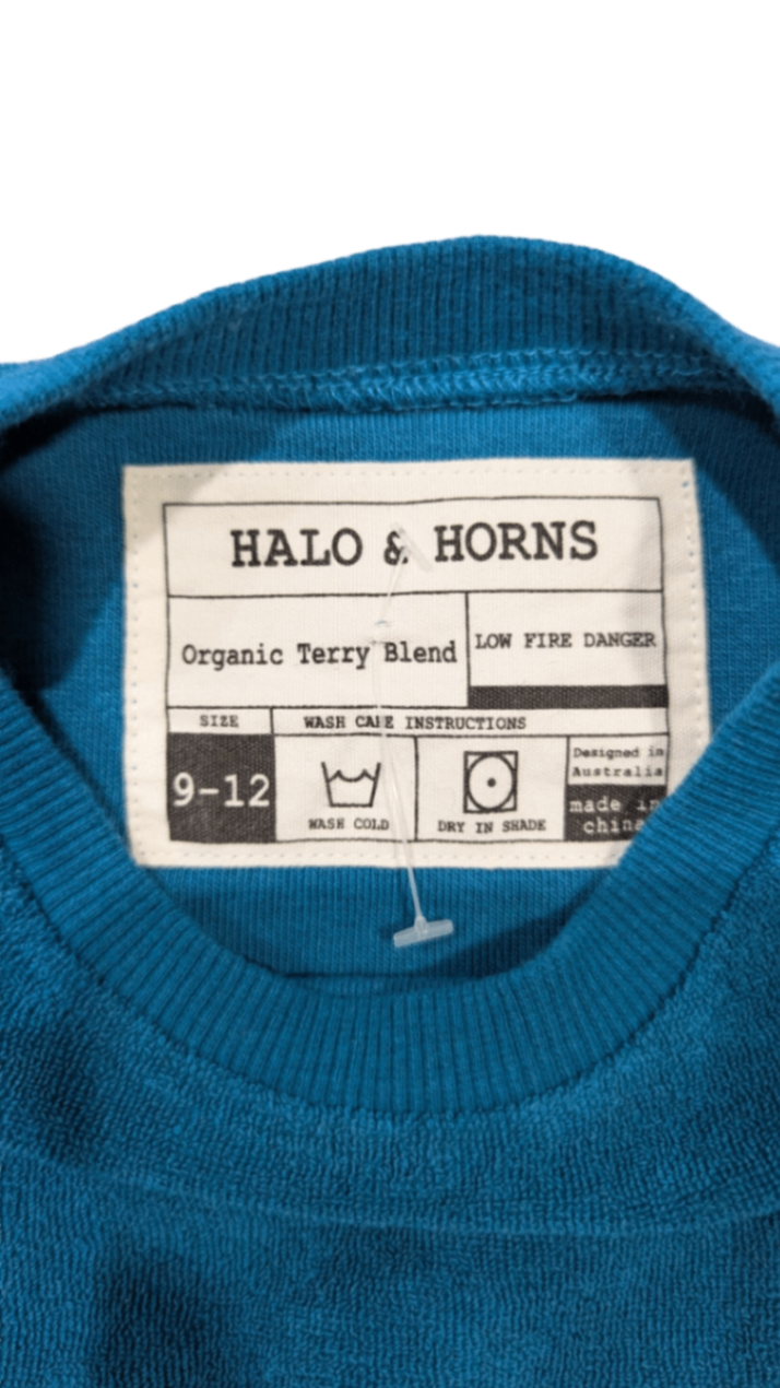 Halo & Horns Jumper, Teal, 0