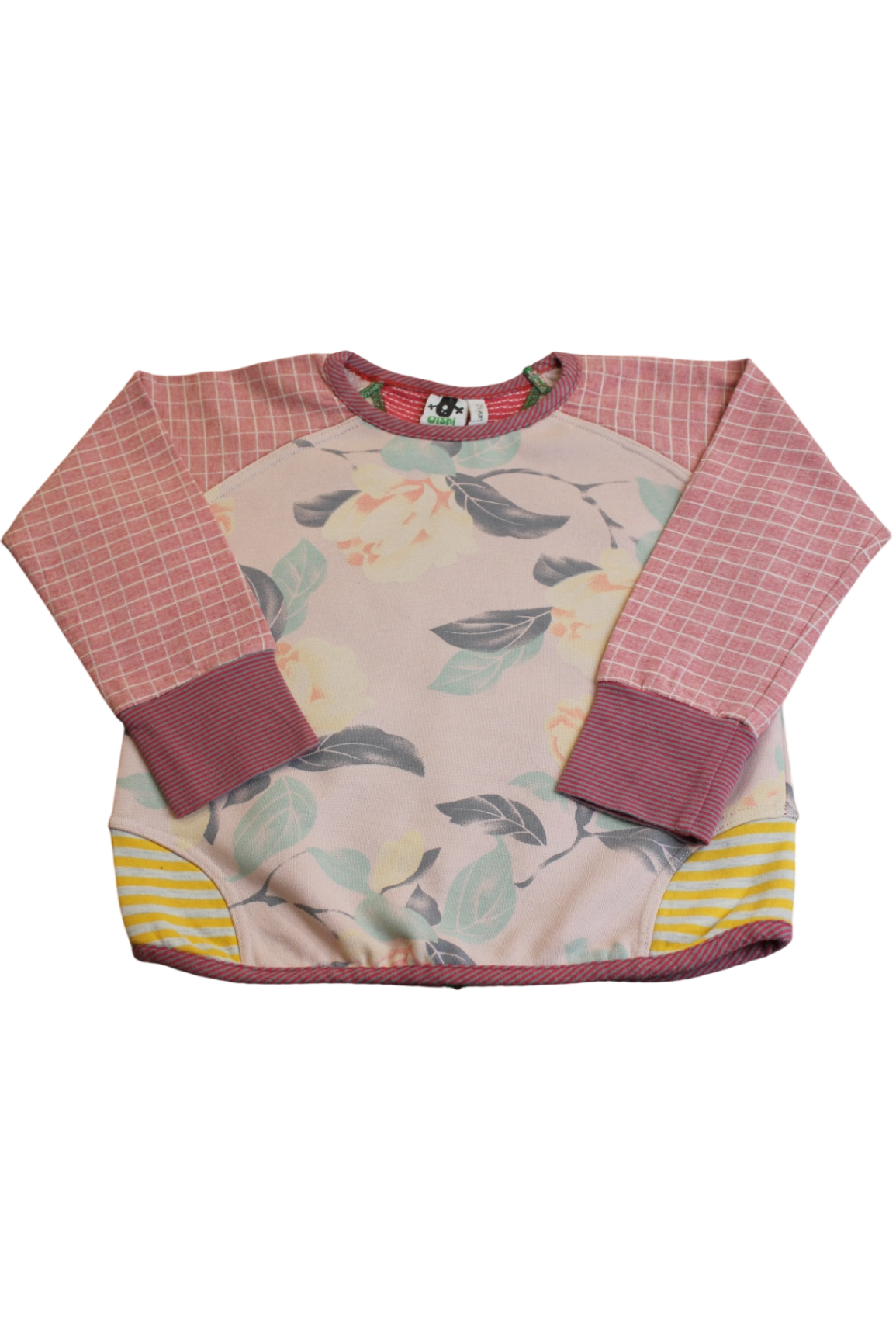 Oishi-m Long-Sleeve Top, Pink multi-colour, 3