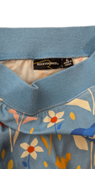 Rock Your Kid Pants, Blue with multicolour floral print, 6