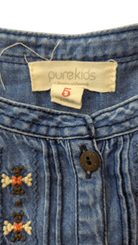 Purekids Dress, Blue, 5