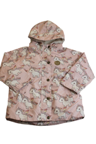 Hux Coat, Pink with unicorns, 4