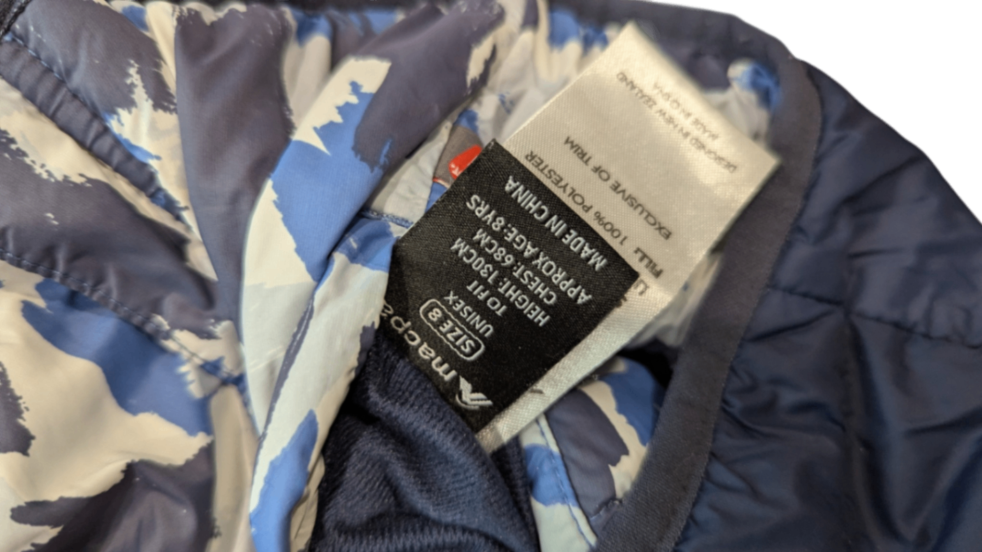 Macpac Puffer Vest, Navy Blue, 8