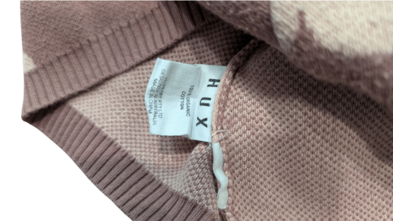HUX Jumper, Mauve and cream, 7
