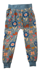 Rock Your Kid Pants, Blue with multicolour floral print, 6