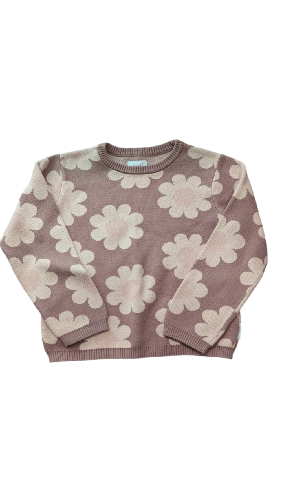 HUX Jumper, Mauve and cream, 7