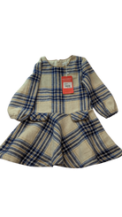 Ollie's Place Dress, Beige and Blue, 2