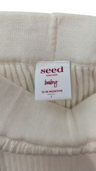 Seed Heritage Knit Leggings, Cream, 12-18 months