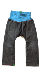 Oishi-m Pants, Blue and Grey, 12-24 months