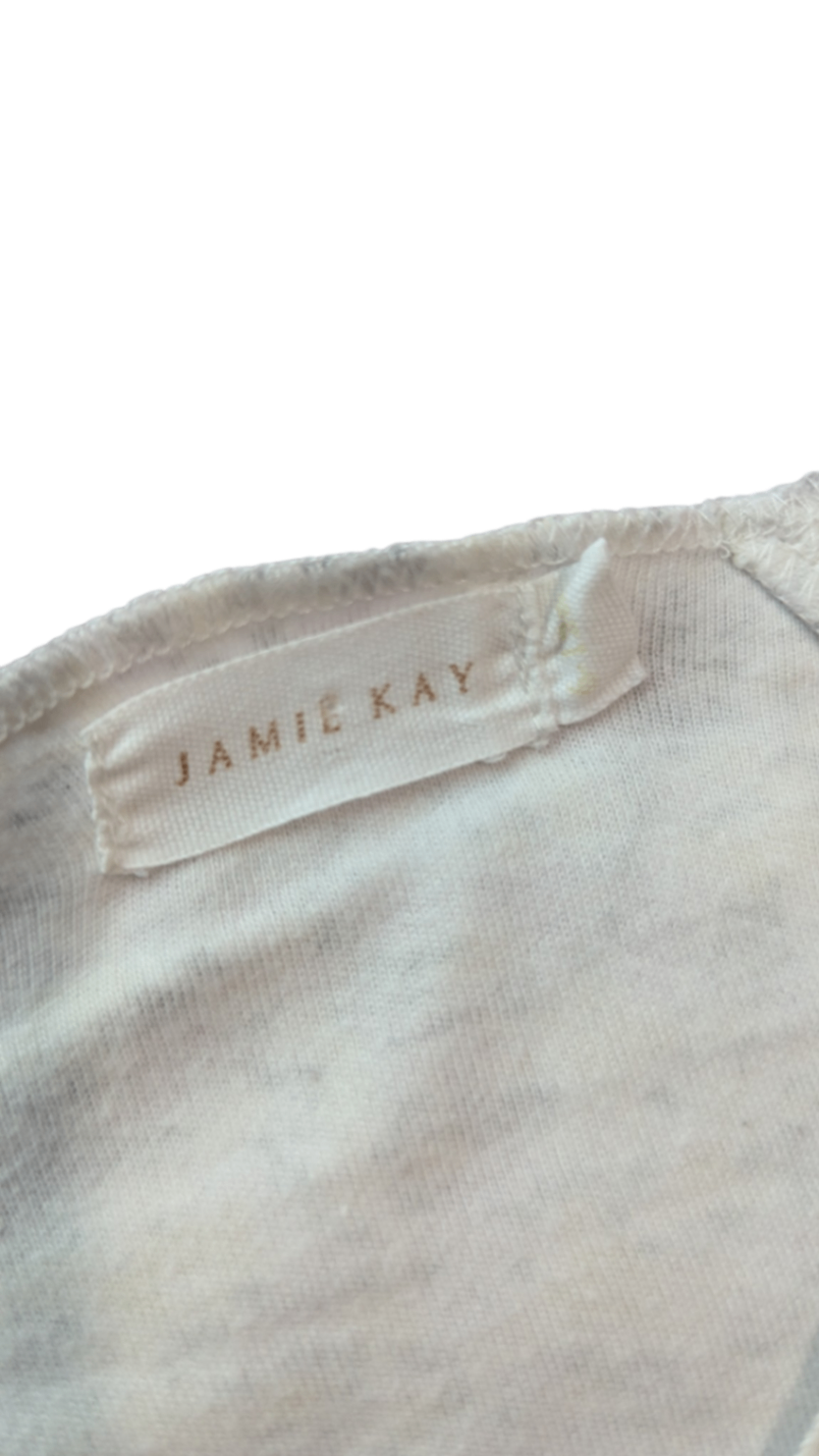 Jamie Kay Long-Sleeve Top, Cream with floral print, 0
