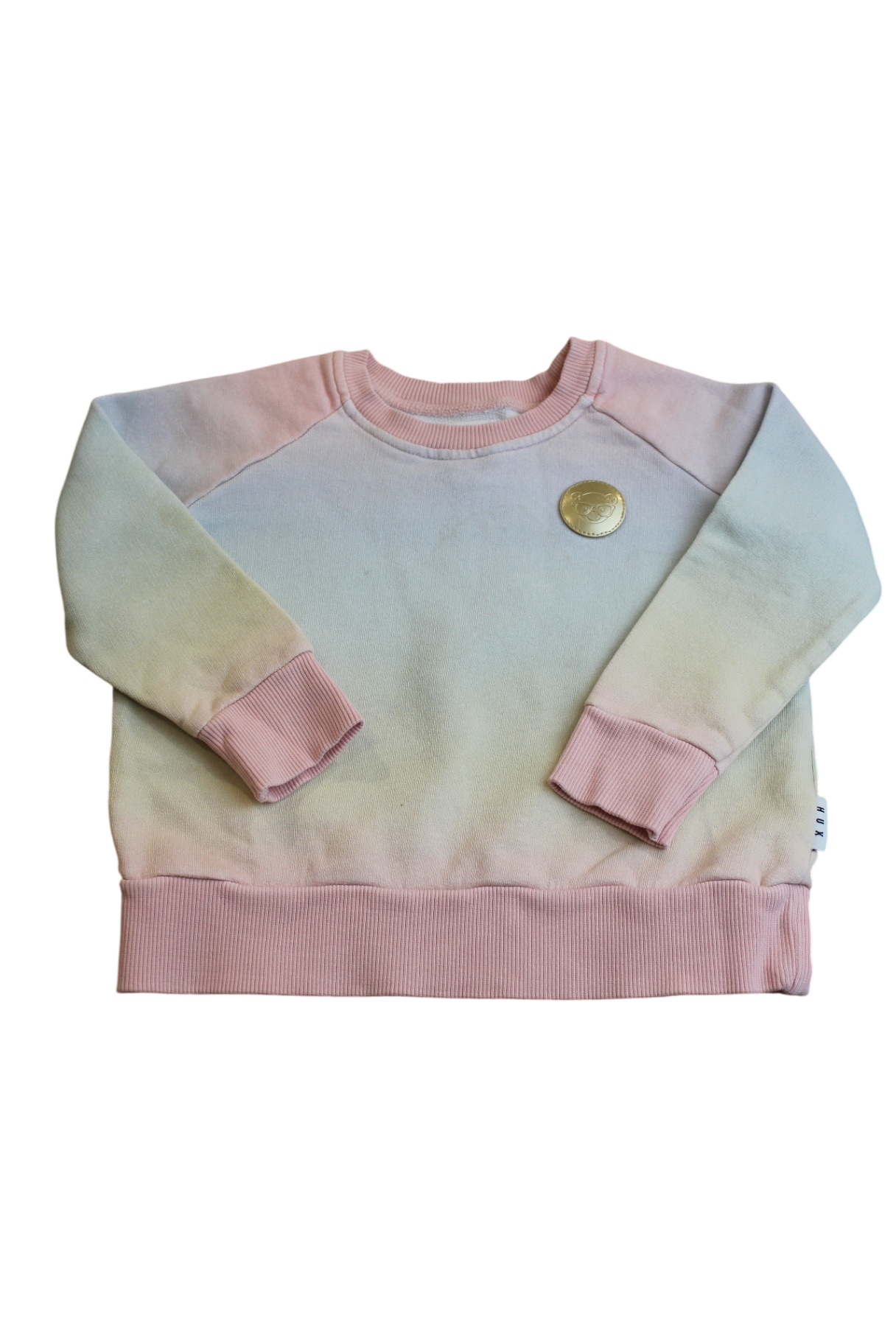 Hux Sweatshirt, Pastel Pink, Blue, Cream, 2