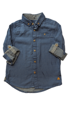 Mothercare Shirt, Blue, 2-3