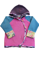Oishi-m Hooded Cardigan, Pink, Purple, Blue, Multicolour, 3