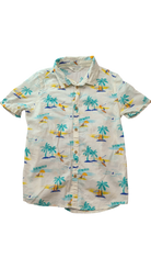 H&M Shirt, White with multicolour print, 10