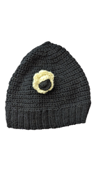 Handknit Hat, Grey,