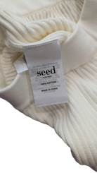 Seed Heritage Knit Leggings, Cream, 12-18 months