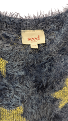 Seed Heritage Jumper, Navy blue with yellow stars, 5-6