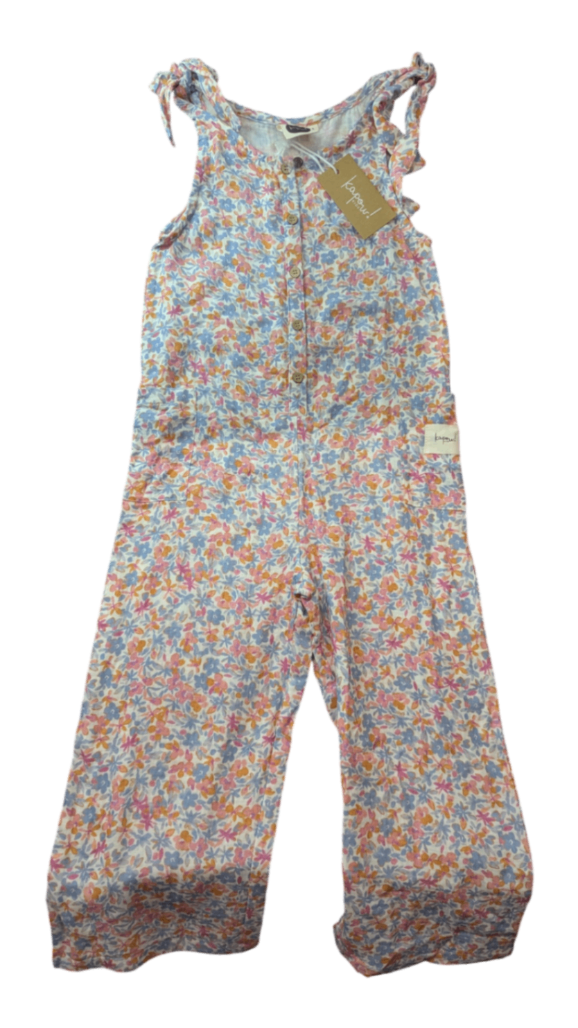 Kapow Kids Boilersuit, Multicolour floral print, 8
