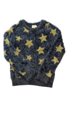 Seed Heritage Jumper, Navy blue with yellow stars, 5-6