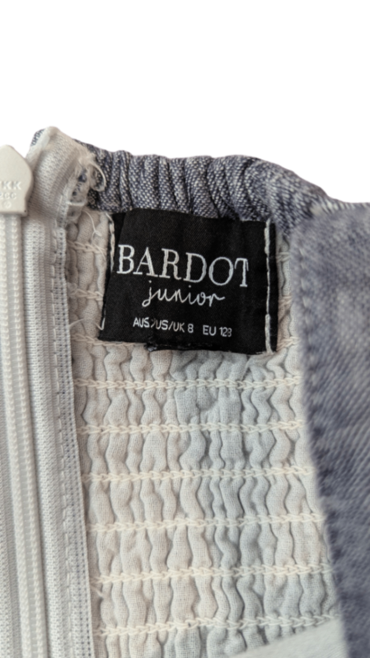 Bardot Junior Boilersuit, Blue-grey, 8