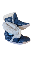 Alex & Ant Booties, Blue and cream, 2