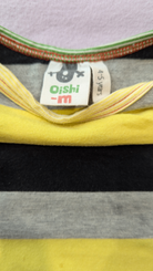 Oishi-m T-Shirt, Yellow, black and grey, 4-5 years