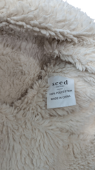 Seed Heritage Puffer Vest, Beige with black and tan leopard print, 8-9