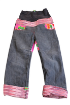 Oishi-m Pants, Dark Grey, Pink, Black, Multicolour, 4