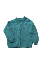 Handknit Knitwear, Teal, 3-4