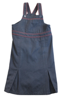 L'Habit France, Pinafore Dress, Navy blue, 14