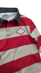Cotton On Polo Shirt, Red/beige, 2