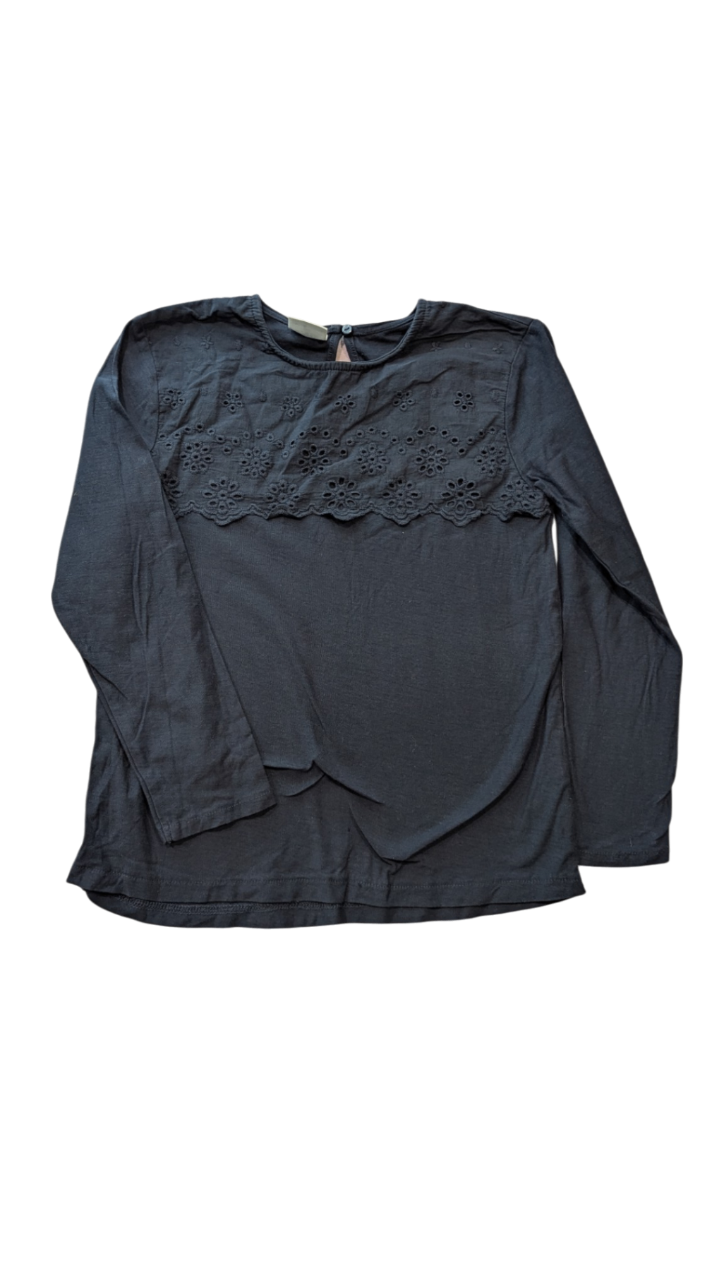 Zara Long-Sleeve T-Shirt, Dark Navy, 8