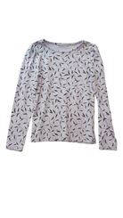 Country Road Long-Sleeve T-Shirt, Lilac w Black Patterns, 7