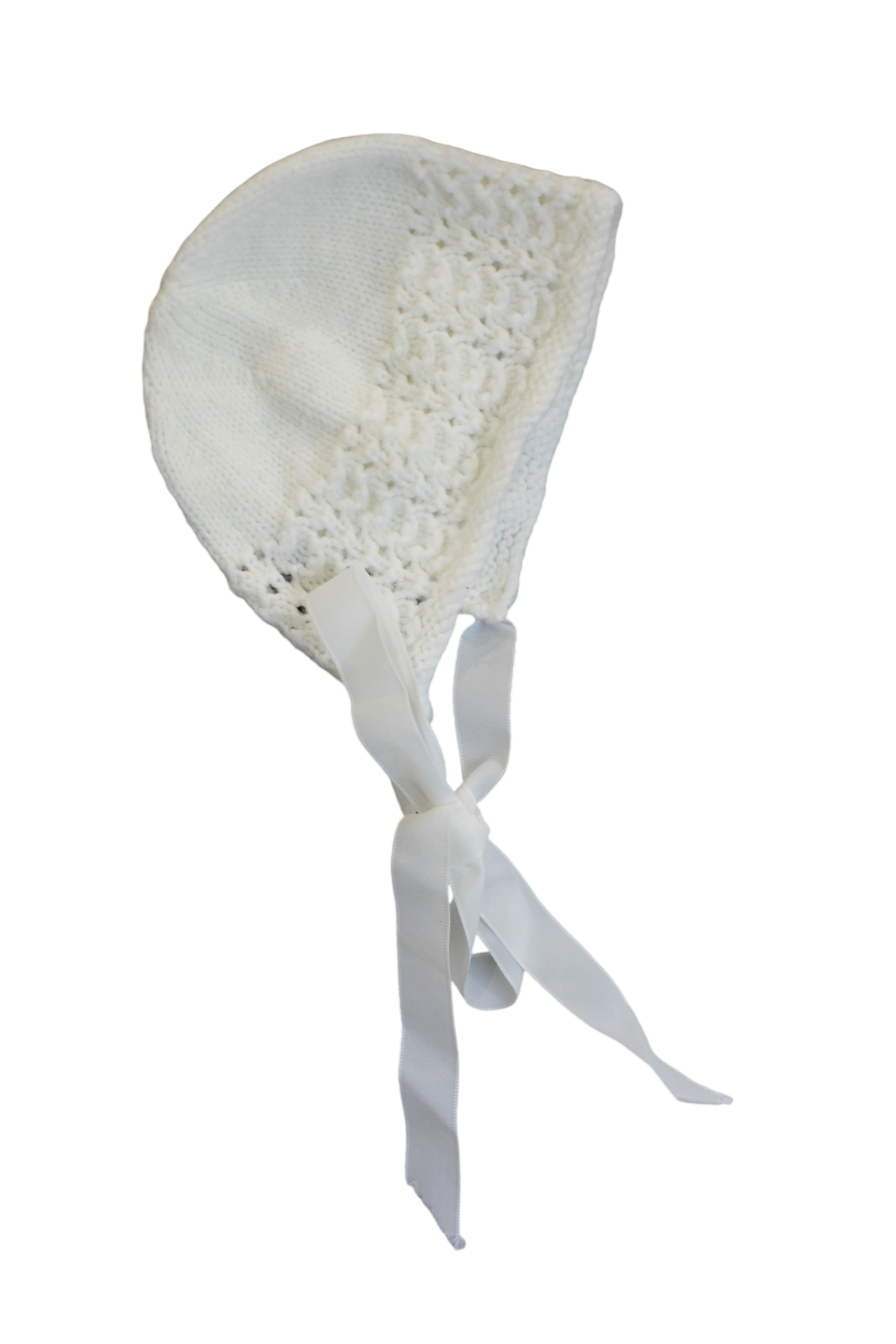 handmade Bonnet, White, 0000