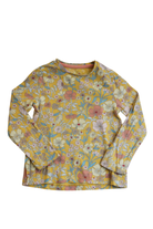 Mothercare Long-Sleeve T-Shirt, Mustard floral, 2