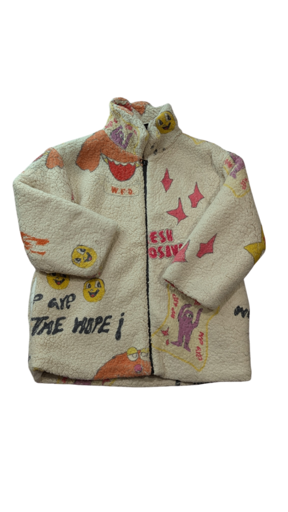 Fresh Dinosaur Jacket, Cream w Multi Print, 4