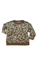 Grown Jumper, Brown w Grey Patterns, 5