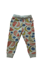 Minti Pants, Grey w Multi Fruit Prints, 4
