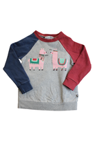 Minti Jumper, Grey, navy and burgundy, 5