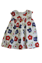 Mayoral Dress, white floral, 2