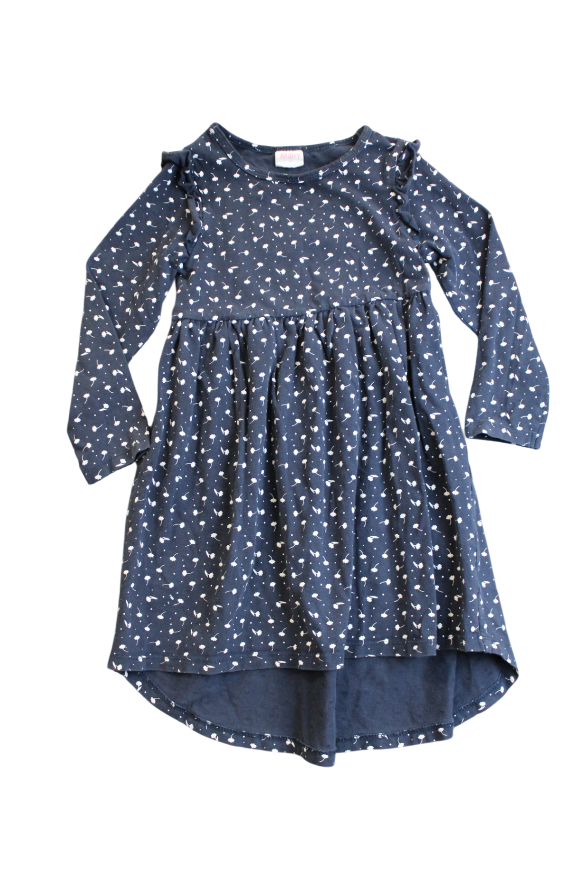 Milky Dress, Navy blue/white flowers, 4