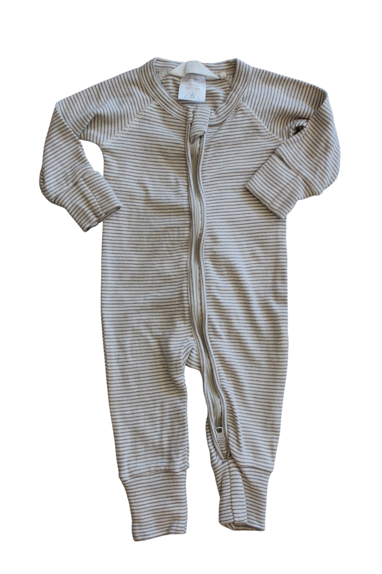 Susukoshi Jumpsuit, Cream/taupe stripe, 000