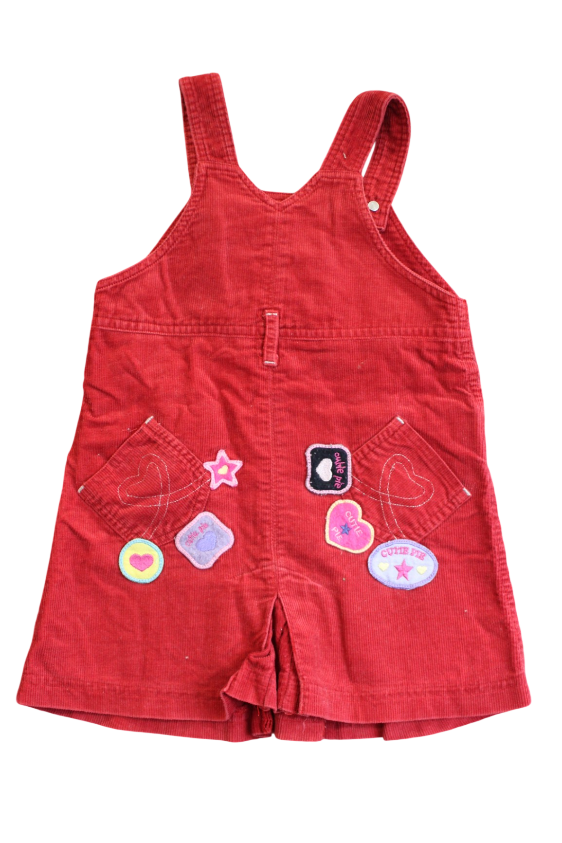 Ladybird (vintage) Pinafore Dress, Red corduroy, 2