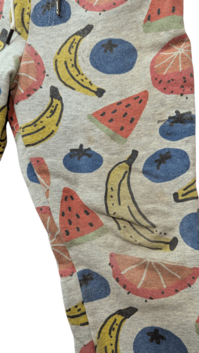 Minti Pants, Grey w Multi Fruit Prints, 4