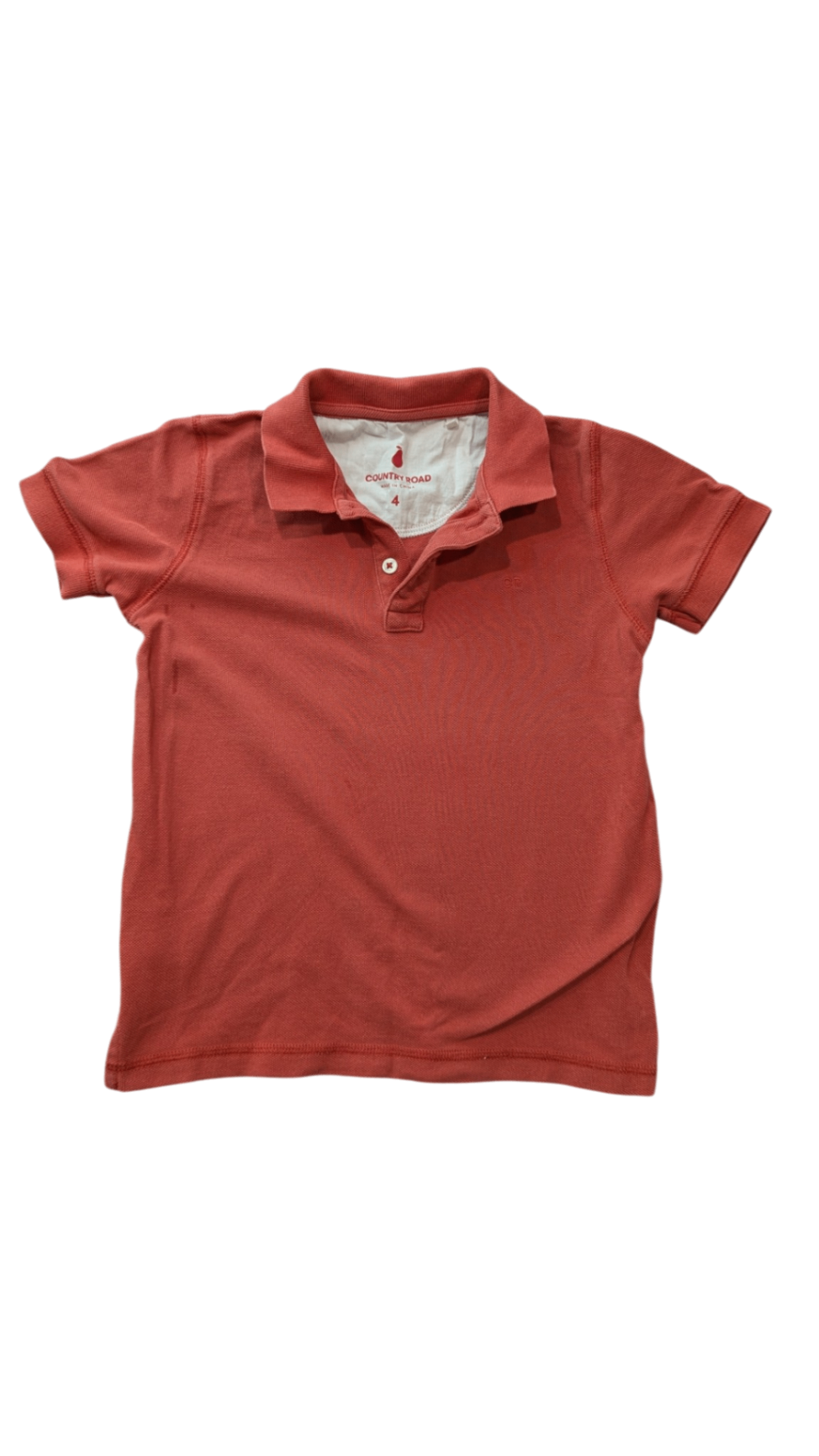Country Road Polo Shirt, Washed Red, 4